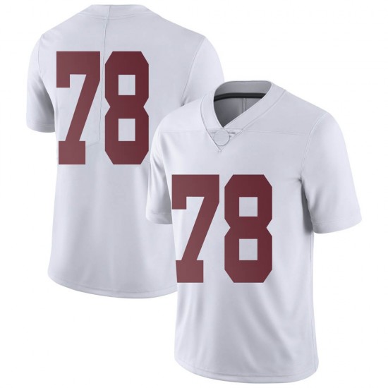 Alabama Crimson Tide Men's Amari Kight #78 No Name White NCAA Nike Authentic Stitched College Football Jersey AU16U81XY